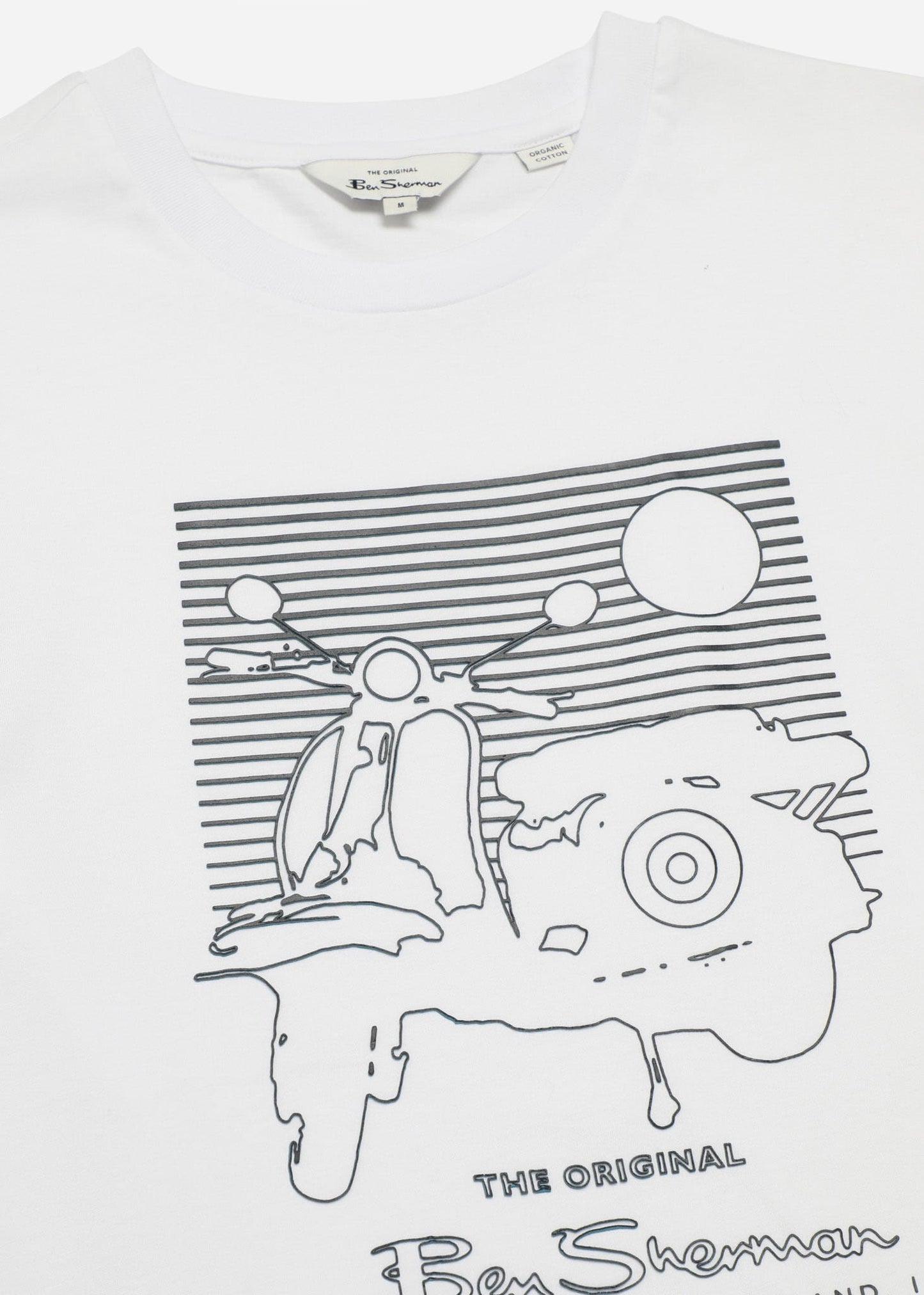 Ben Sherman T-shirts Summer scooter tee - white