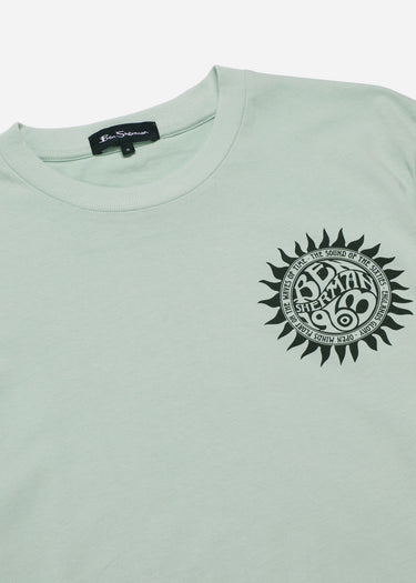 Ben Sherman T-shirts  Festive poster tee - mint
