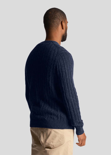 Lyle & Scott Truien Cable jumper - dark navy marl