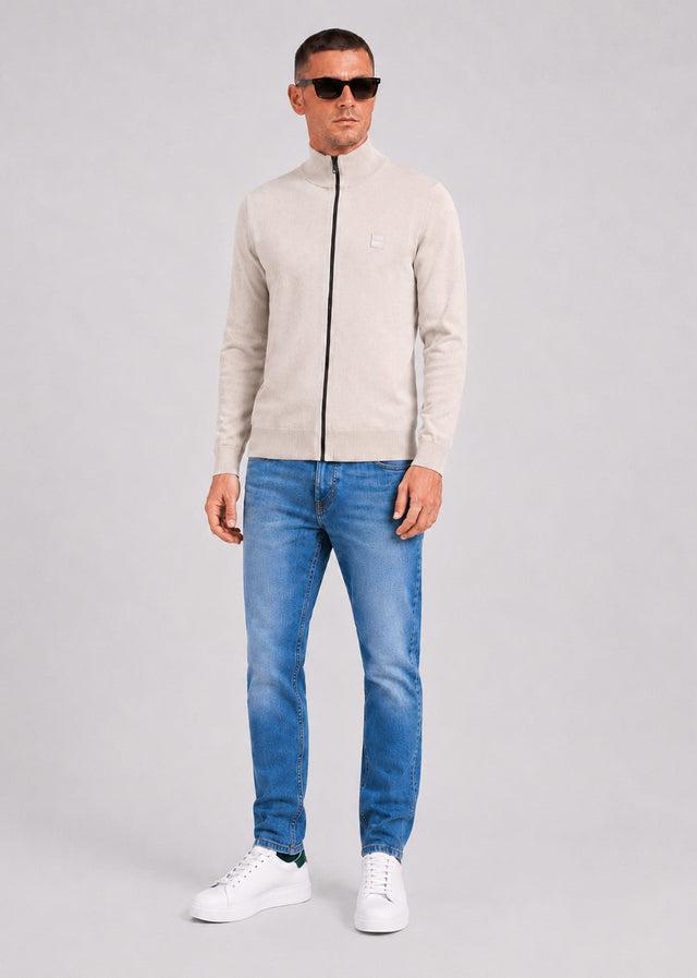 Hugo Boss Truien Kanozip s - light beige