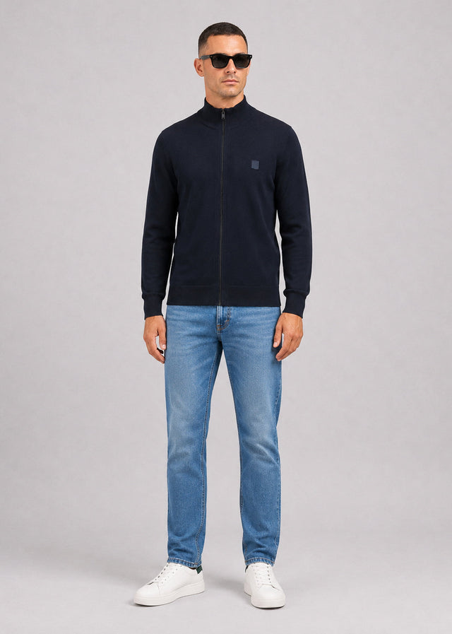 Hugo Boss Truien Kanozip s - dark blue