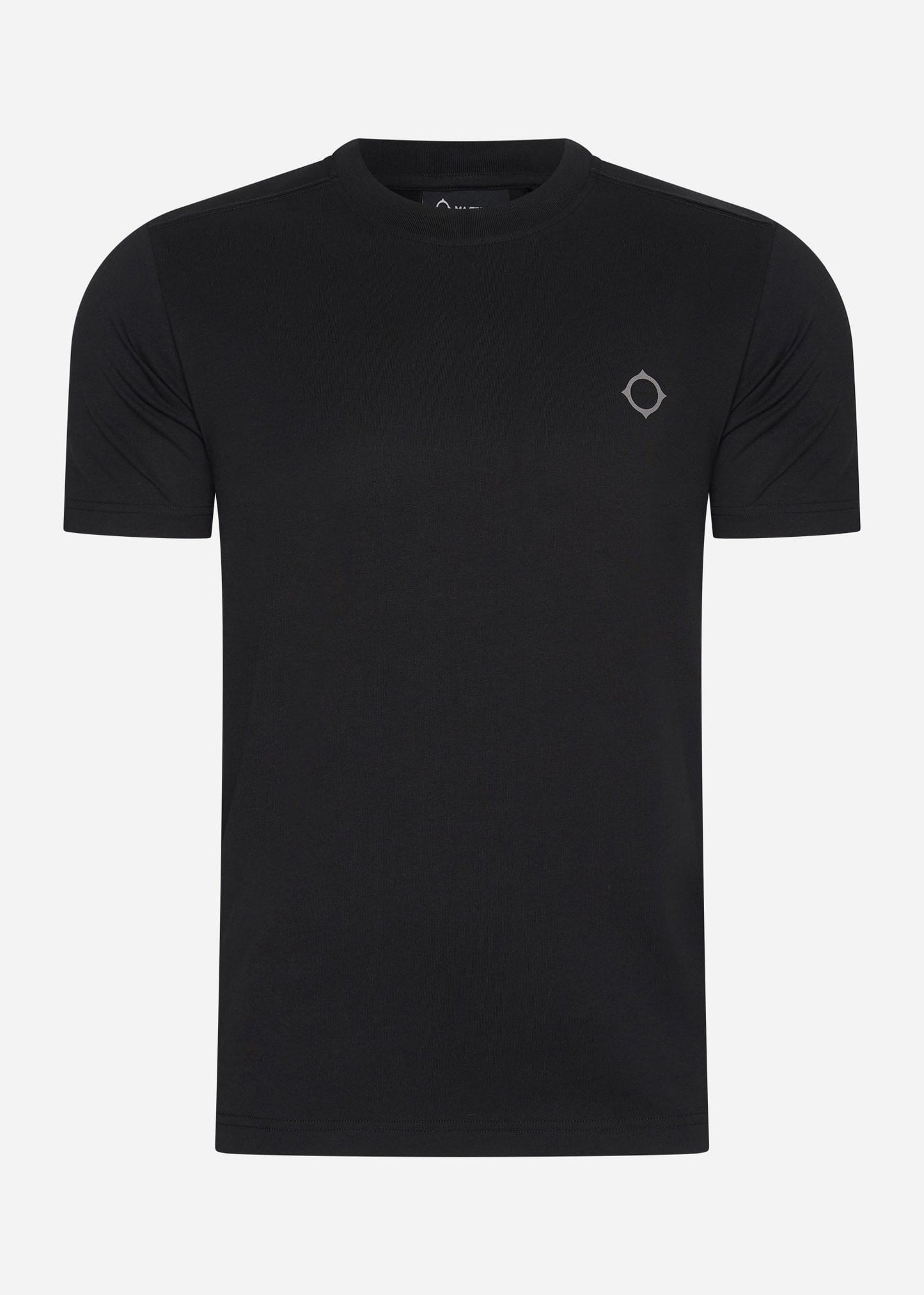 MA.Strum T-shirts Oversized back logo print tee - black