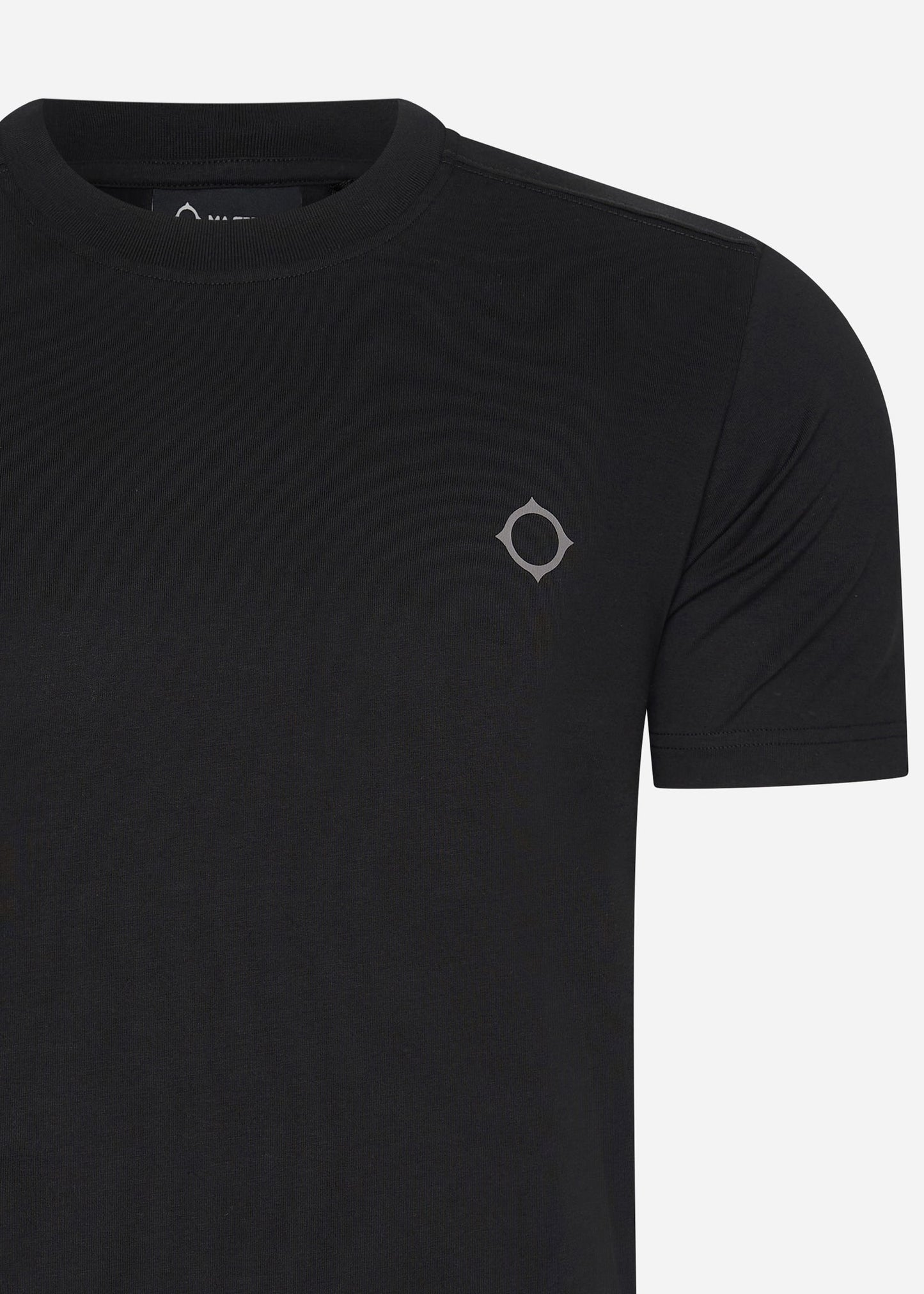 MA.Strum T-shirts Oversized back logo print tee - black