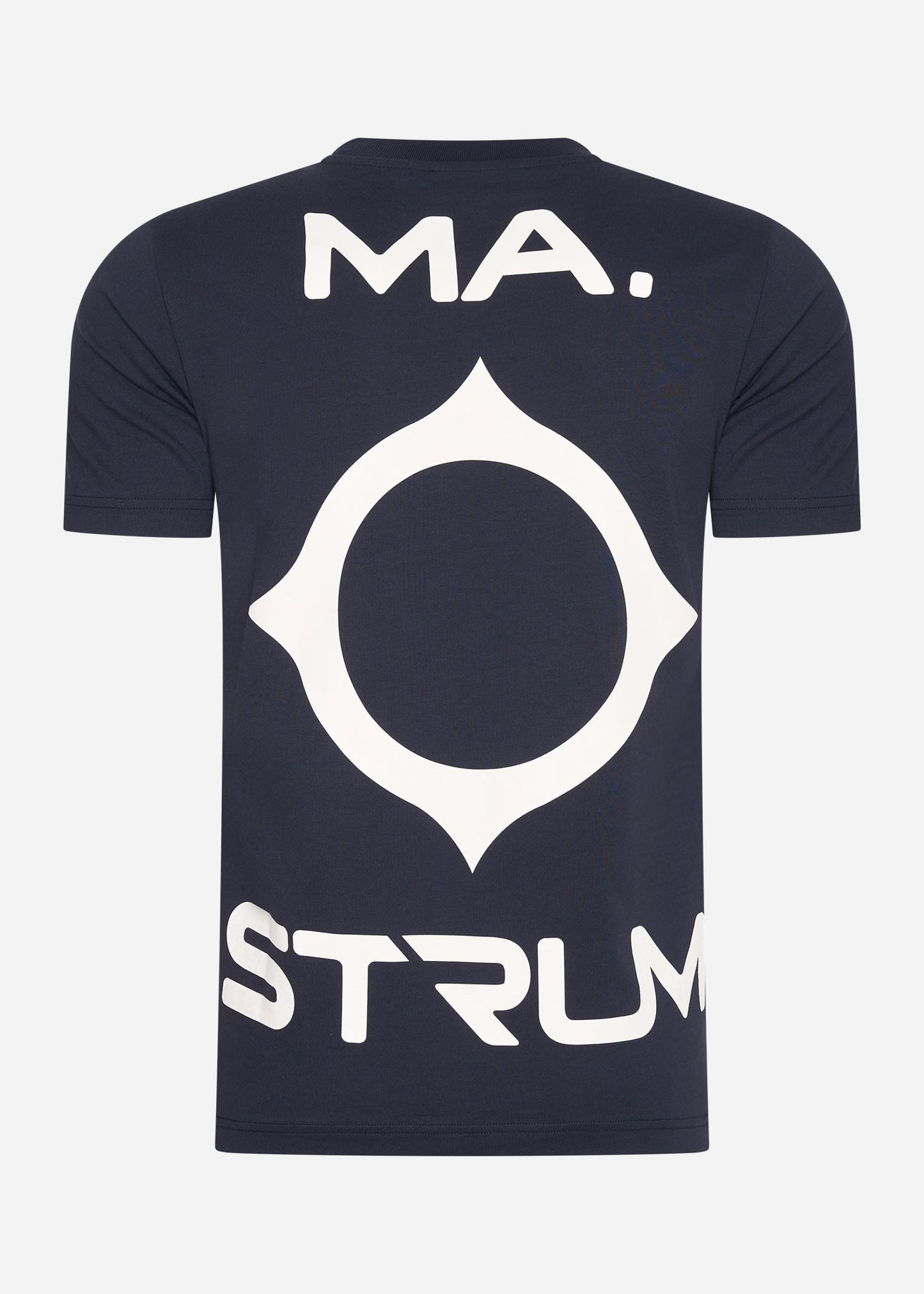 MA.Strum T-shirts Oversized back logo print tee - ink navy