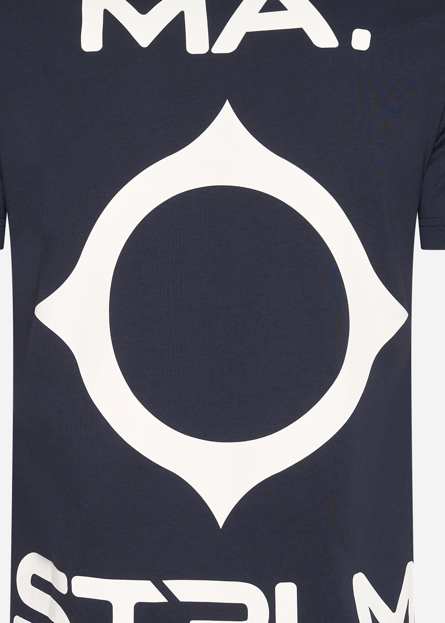 MA.Strum T-shirts Oversized back logo print tee - ink navy