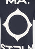 MA.Strum T-shirts Oversized back logo print tee - ink navy
