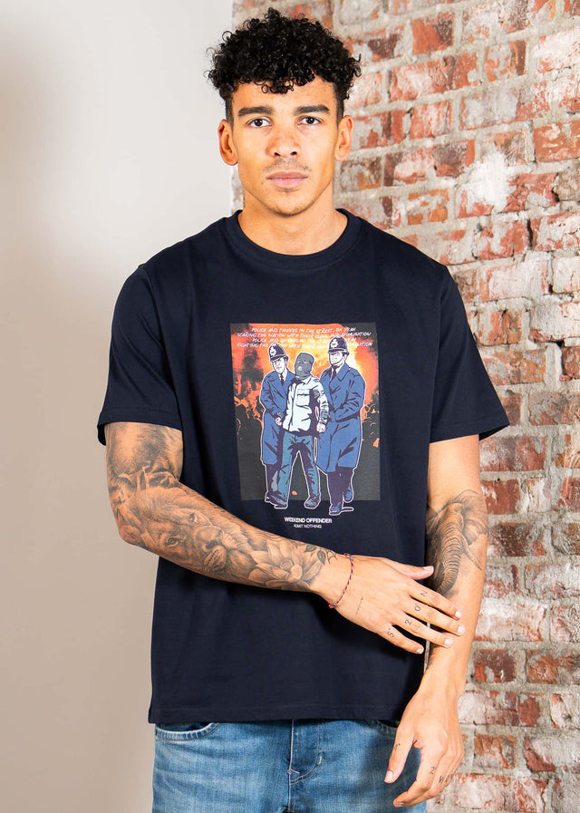 Weekend Offender T-shirts Murvin - navy