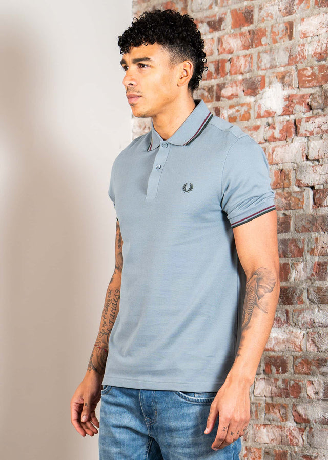 Fred Perry Polo's Twin tipped fred perry shirt - stockport blue oxblood grassroots