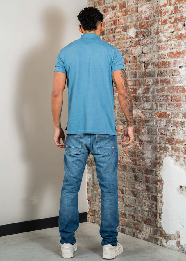 MA.Strum Polo's Mastrum pique polo - aegean blue