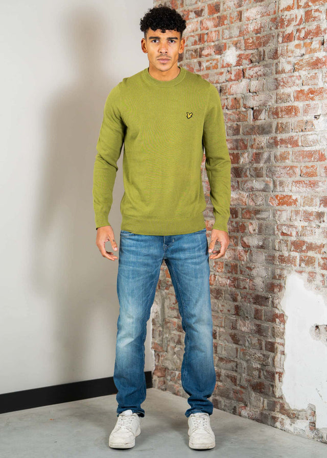 Lyle & Scott Truien Cotton crew neck jumper - shrub green