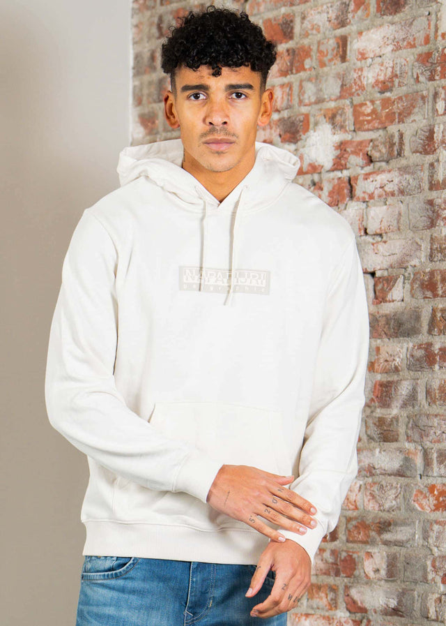 Napapijri Hoodies B box logo h 1 - white whisper