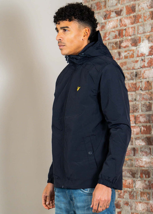 Lyle & Scott Jassen Zip through hooded jacket - dark navy