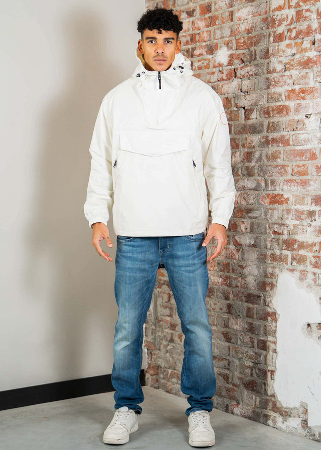 Napapijri Jassen Lightweight Packable Rainforest Overhead rf next Jacket - white whisper
