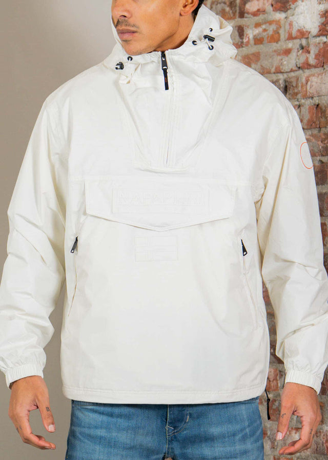 Napapijri Jassen Lightweight Packable Rainforest Overhead rf next Jacket - white whisper
