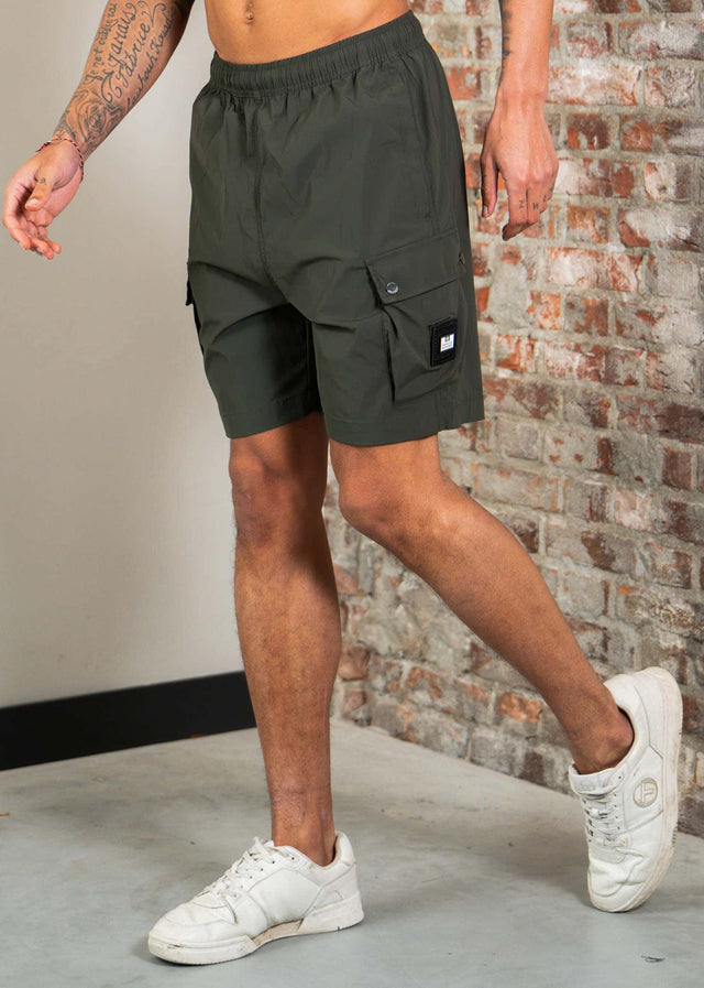 Weekend Offender Korte Broeken Baraki travel stretch cargo - black forest