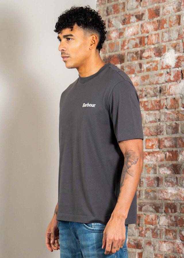 Barbour T-shirts Barbour packling relaxed graphic t-shirt - asphalt