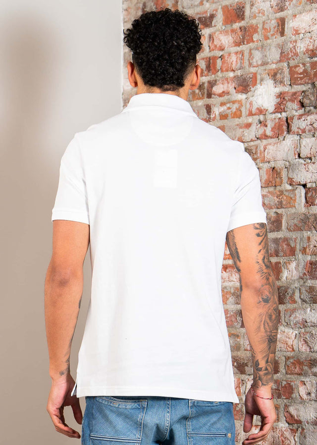 Barbour Polos Barbour tartan pique polo shirt - white dress