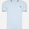 Fred Perry Polo's Twin tipped Fred Perry shirt - light smoke warm green