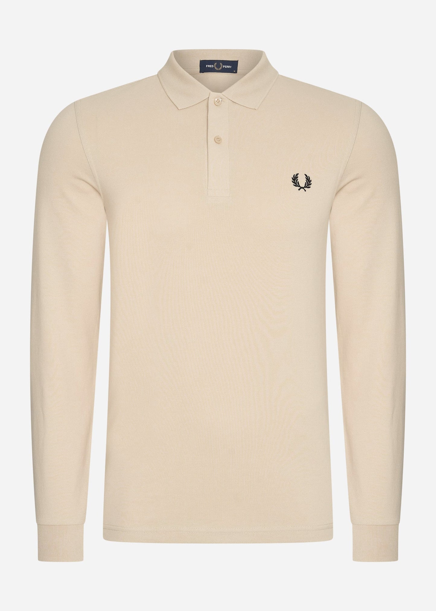 Fred Perry Longsleeve Polo's Ls plain fred perry shirt - oatmeal black