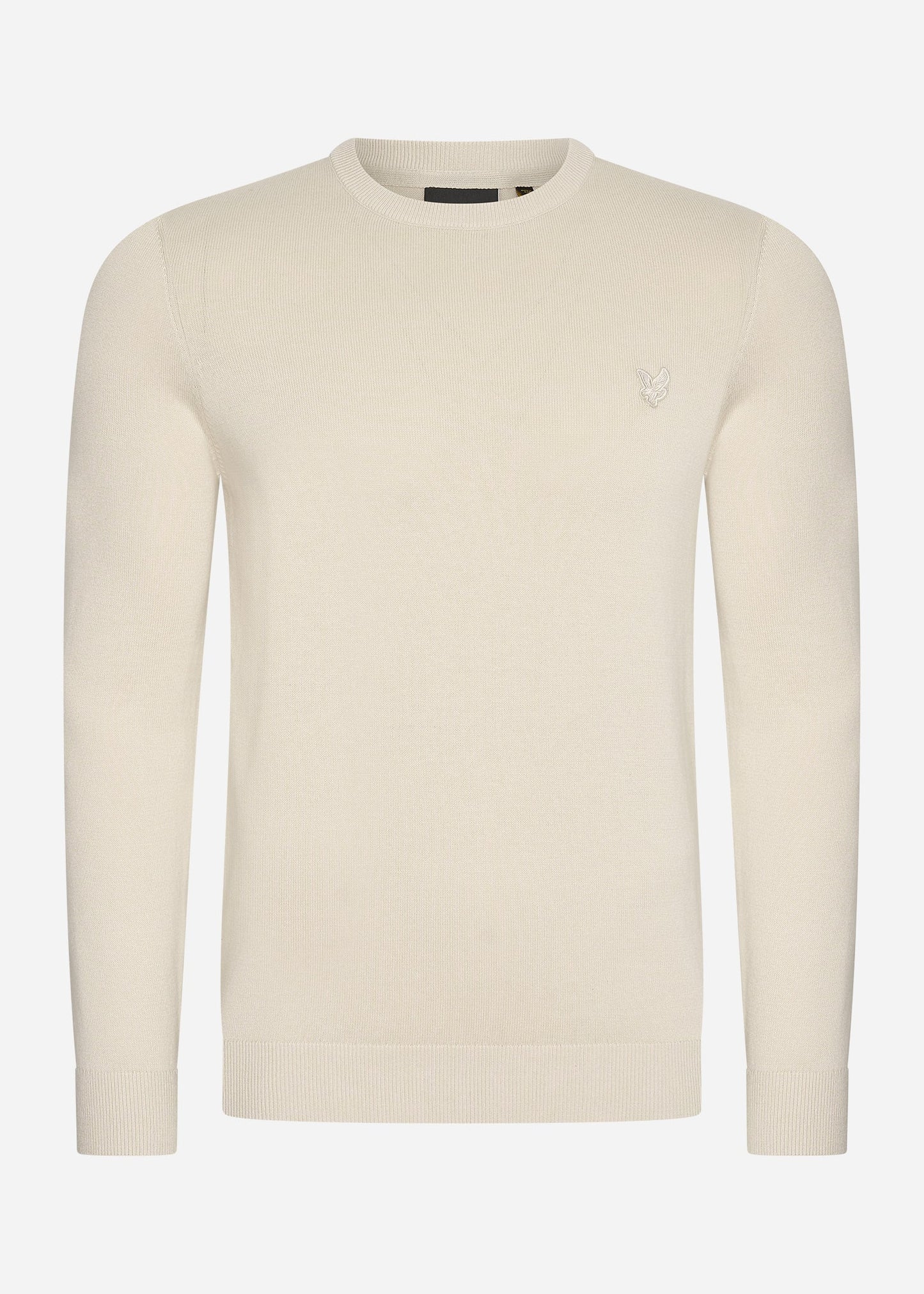 Lyle & Scott Truien Tonal eagle cotton crew neck jumper - cove