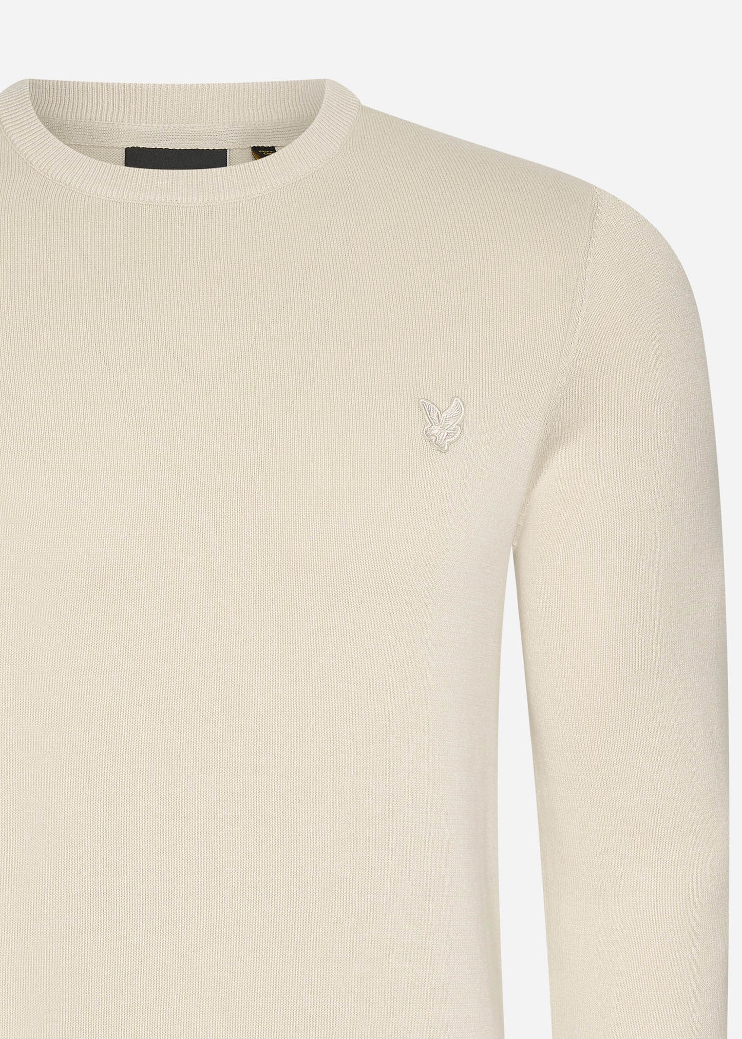 Lyle & Scott Truien Tonal eagle cotton crew neck jumper - cove