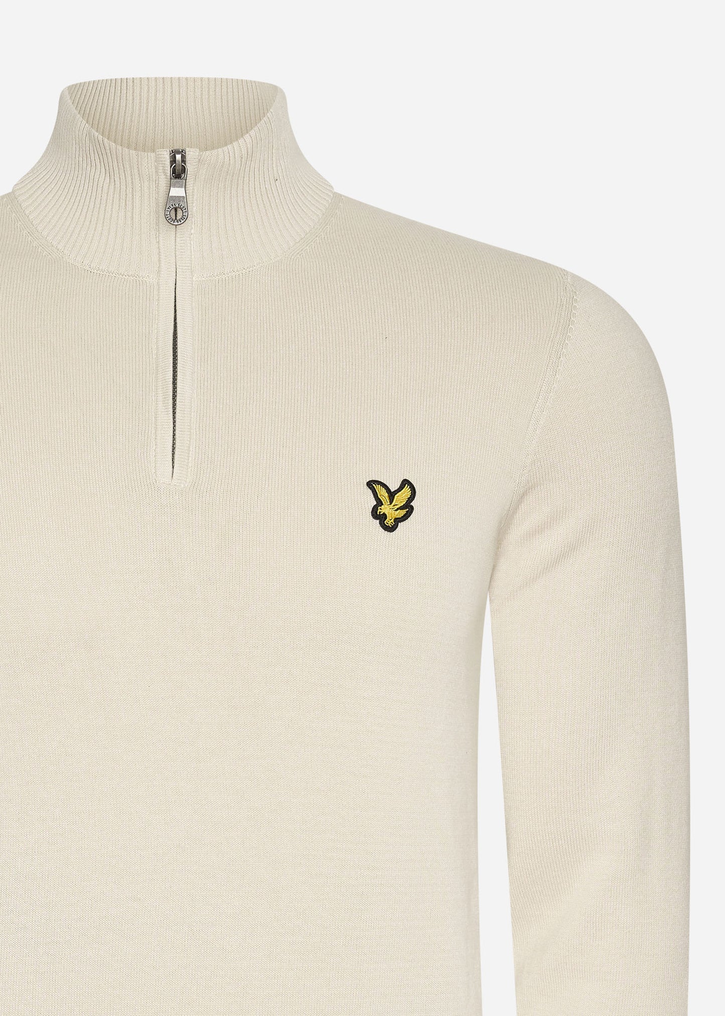 Lyle & Scott Truien Cotton merino quarter zip jumper - cove