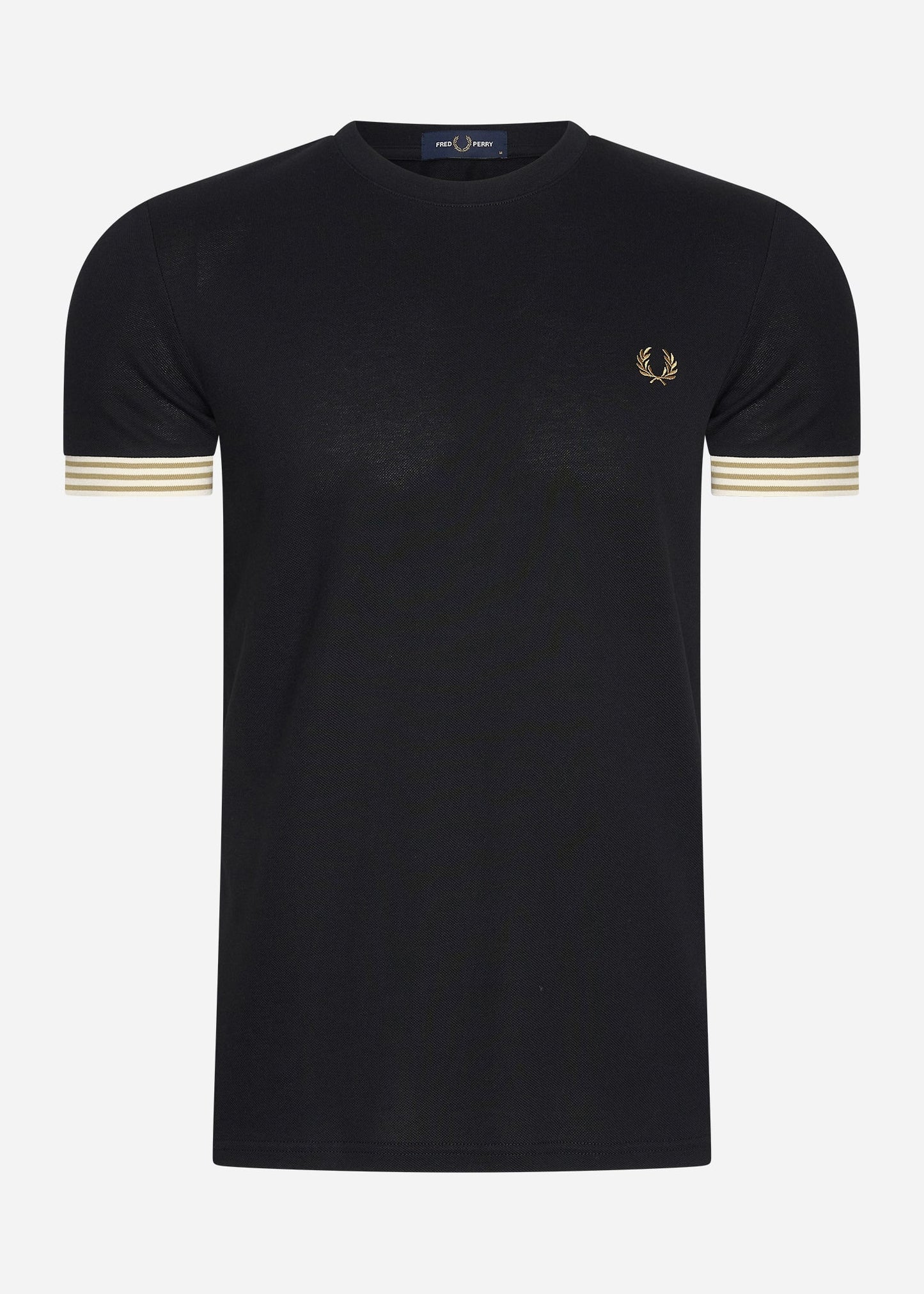 Fred Perry T-shirts Striped cuff t-shirt - black