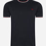Fred Perry T-shirts Twin tipped t-shirt - navy snow white red