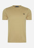 Fred Perry T-shirts Ringer t-shirt - warm stone black