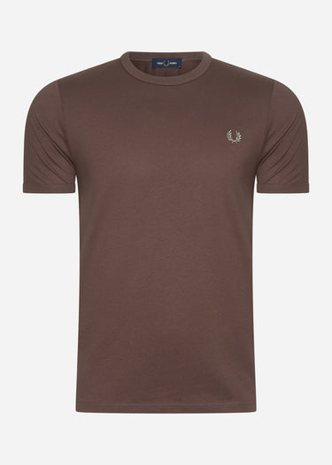 Fred Perry T-shirts  Ringer t-shirt - brick warm grey