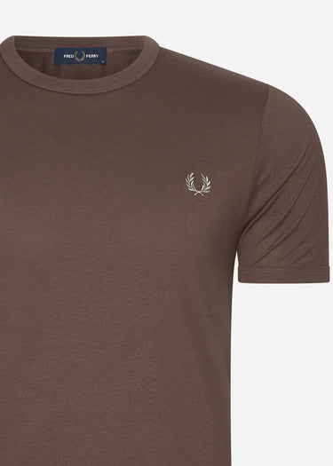 Fred Perry T-shirts  Ringer t-shirt - brick warm grey
