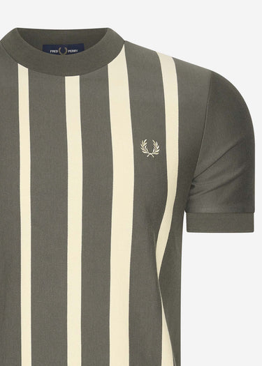Fred Perry T-shirts Gradient stripe t-shirt - field green