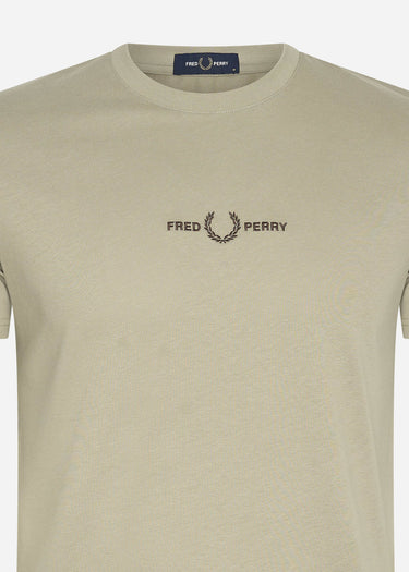 Fred Perry T-shirts  Embroidered t-shirt - warm grey