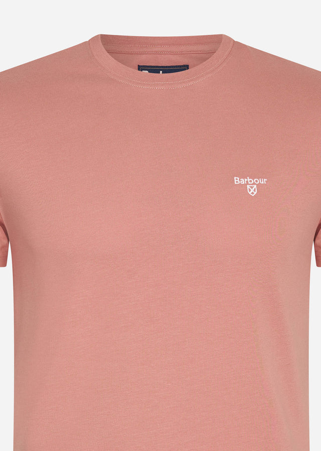 Barbour T-shirts Essential sports tee - pink clay