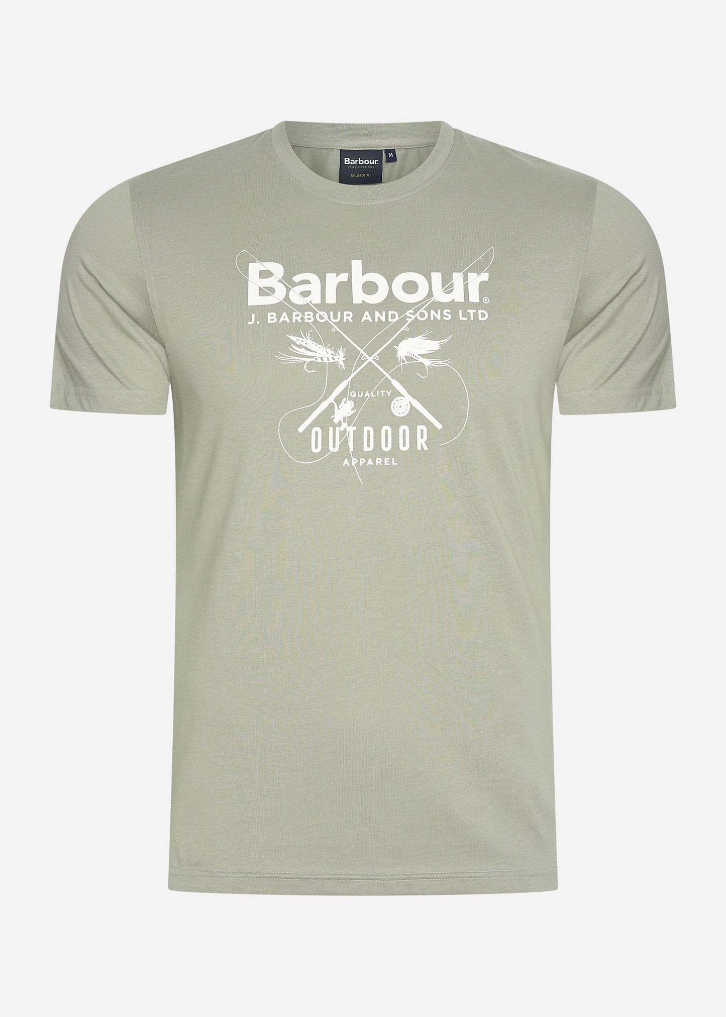 Barbour T-shirts Fly tee - forest fog