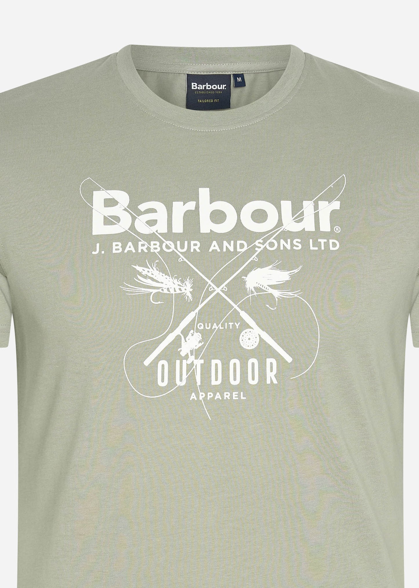 Barbour T-shirts Fly tee - forest fog