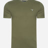 Barbour T-shirts Tartan sports tee - pale sage