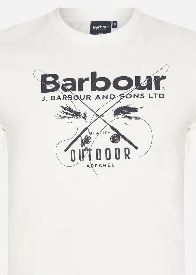 Barbour T-shirts Fly tee - white