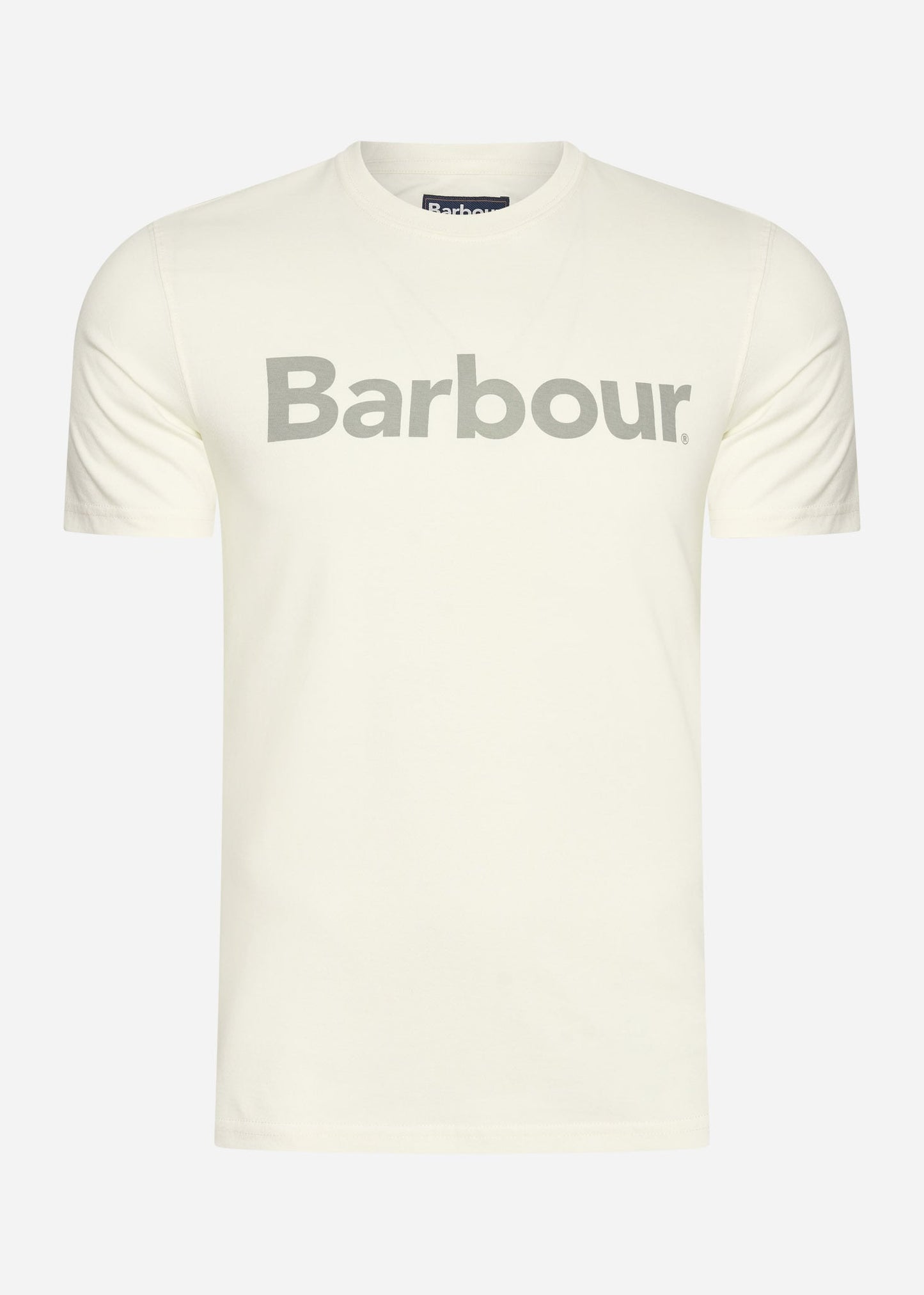 Barbour T-shirts Logo tee - ecru
