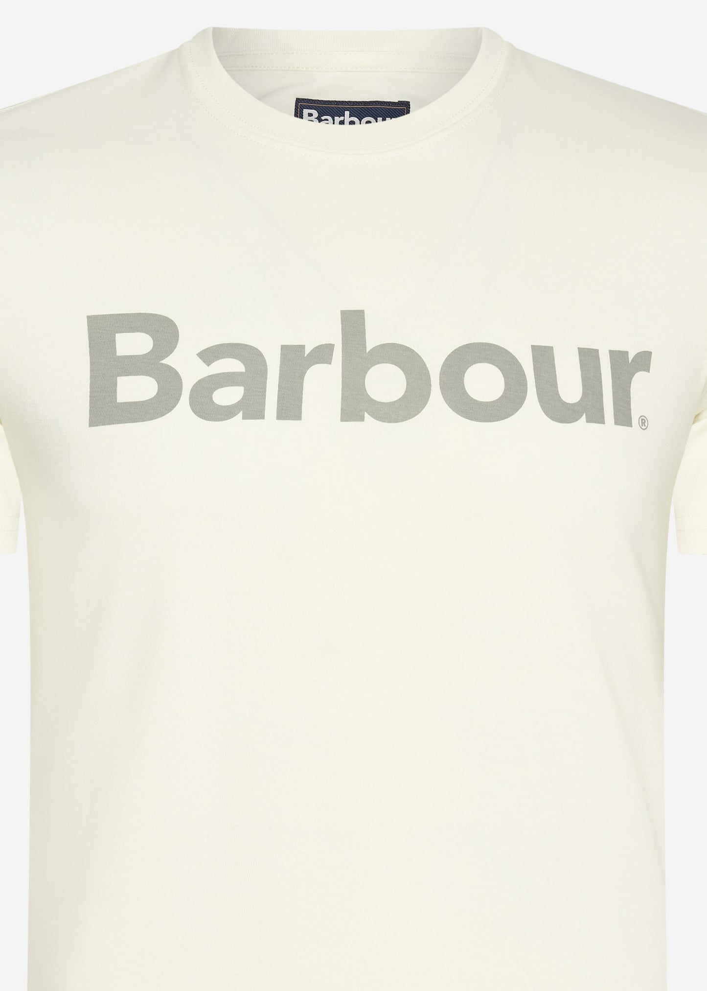 Barbour T-shirts Logo tee - ecru