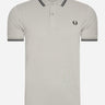 Fred Perry Polo's Twin tipped Fred Perry shirt - limestone black