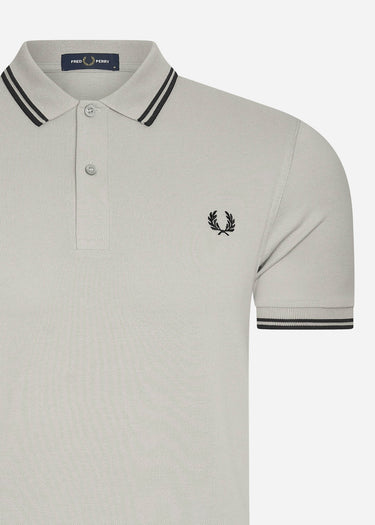 Fred Perry Polo's Twin tipped Fred Perry shirt - limestone black