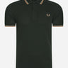Fred Perry Polo's Twin tipped fred perry shirt - night green