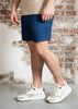 Farah Korte Broeken Redwald textured waffle short - cold metal