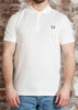 Fred Perry Polo's The fred perry polo shirt- lghecru cinnamon