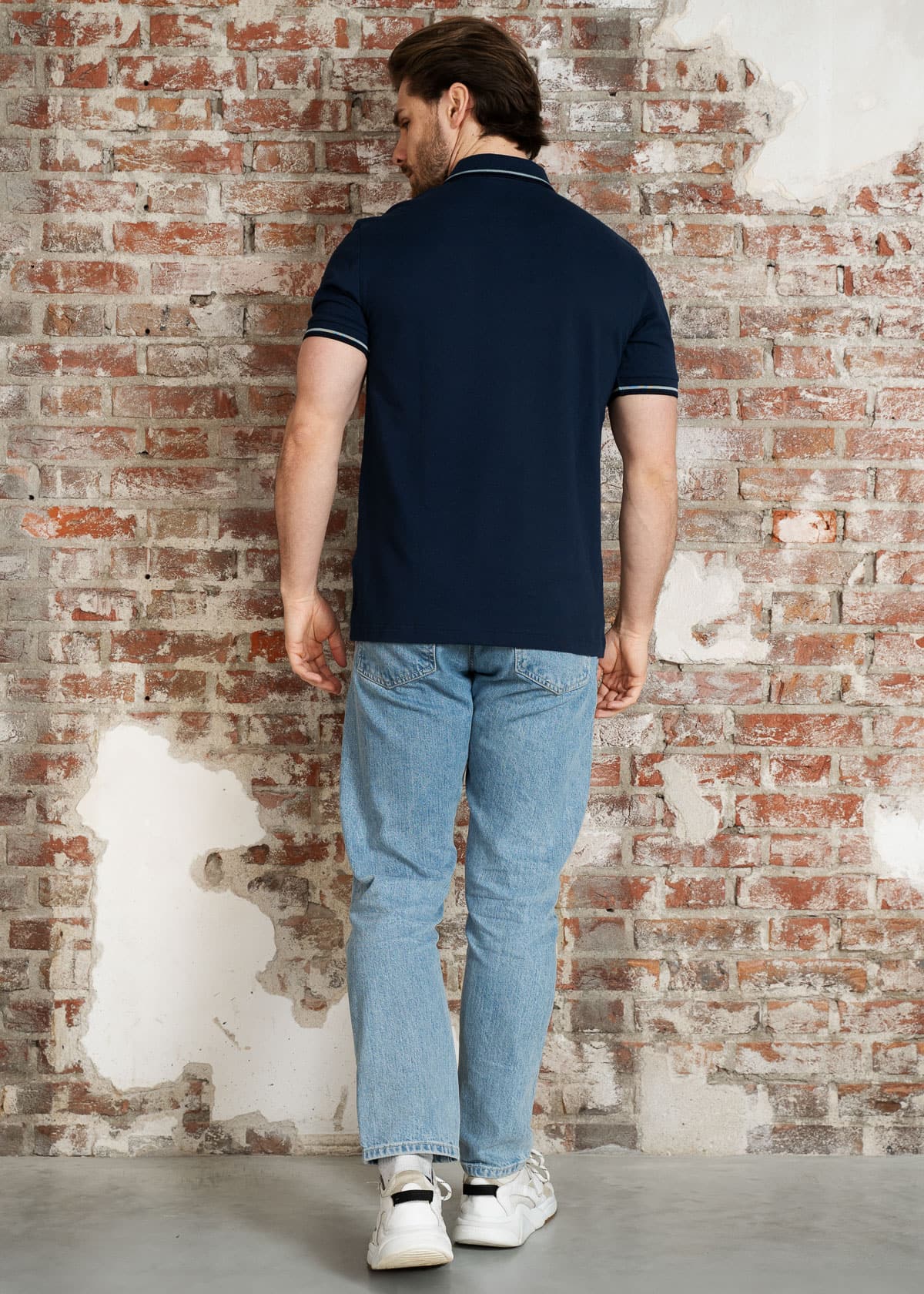 Fred Perry Polo's Twin tipped fred perry polo shirt- tnsbl slvrbl nvy