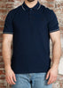 Fred Perry Polo's Twin tipped fred perry polo shirt- tnsbl slvrbl nvy