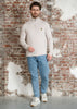 Lyle & Scott Truien Cotton merino quarter zip jumper - cove