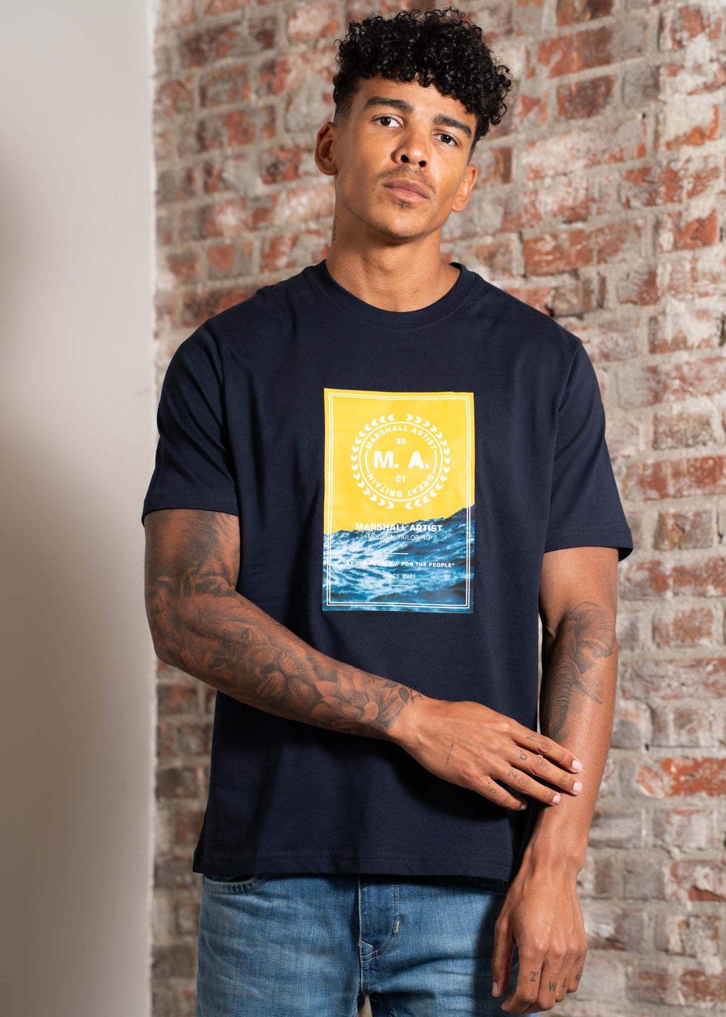 Marshall Artist T-shirts Canute t-shirt - navy