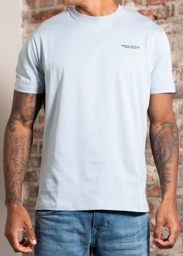 Armani Exchange T-shirts Regular fit t-shirt - sky blue